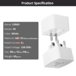 LDNIO Z4 6A Max Universal Travel Adapter Compact Design with Multi-Safety Protection - Image 2