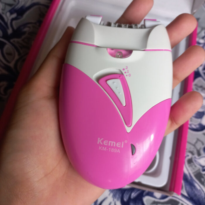 KM-189A Women Electric Rechargeable Hair Removal Epilator - Image 3