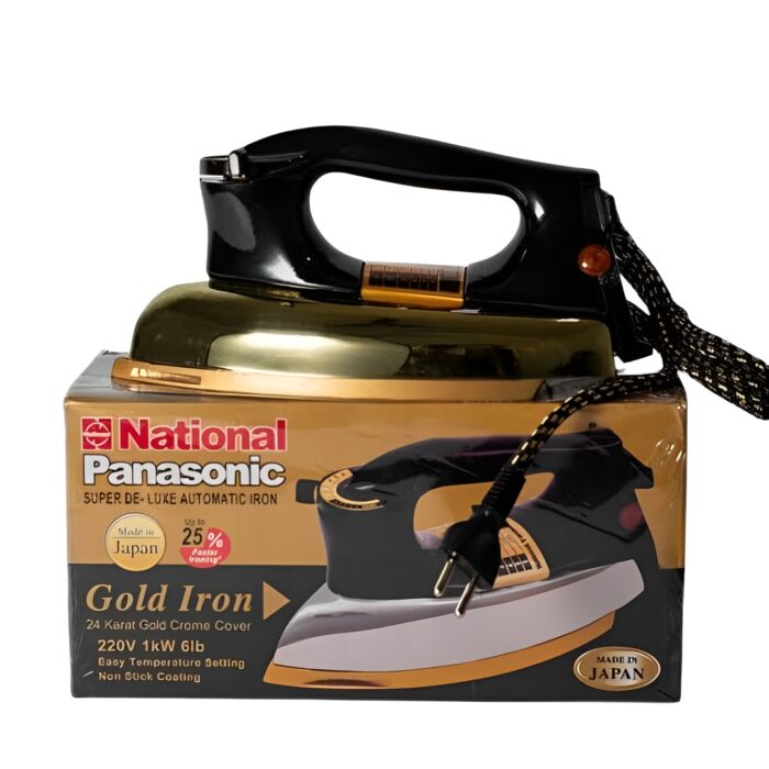 1000W Heavy Duty Super Deluxe Dry Iron With 24K Chrom Coating And Temperature Control - Image 1