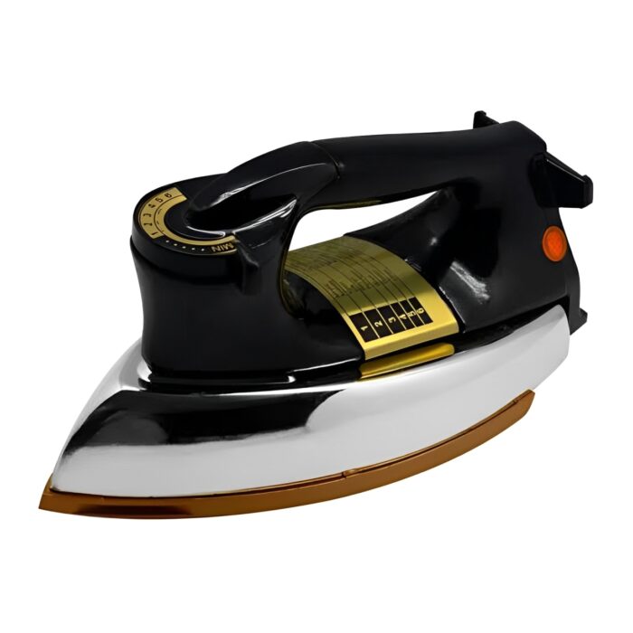 1000W Heavy Duty Super Deluxe Dry Iron With 24K Chrom Coating And Temperature Control - Image 6