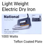 1000W National Teflon Coated Plate HTC920 Electric Dry Iron with Adjustable Temperature Control