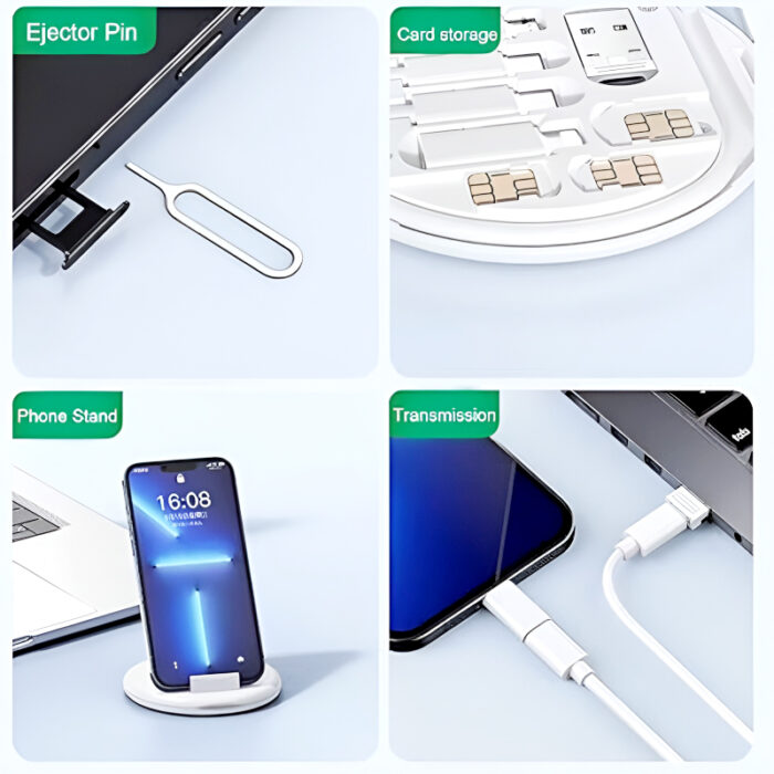 60W Multifunctional Fast Charging Data Cable Set – Portable 5-in-1 Charging Solution - Image 8