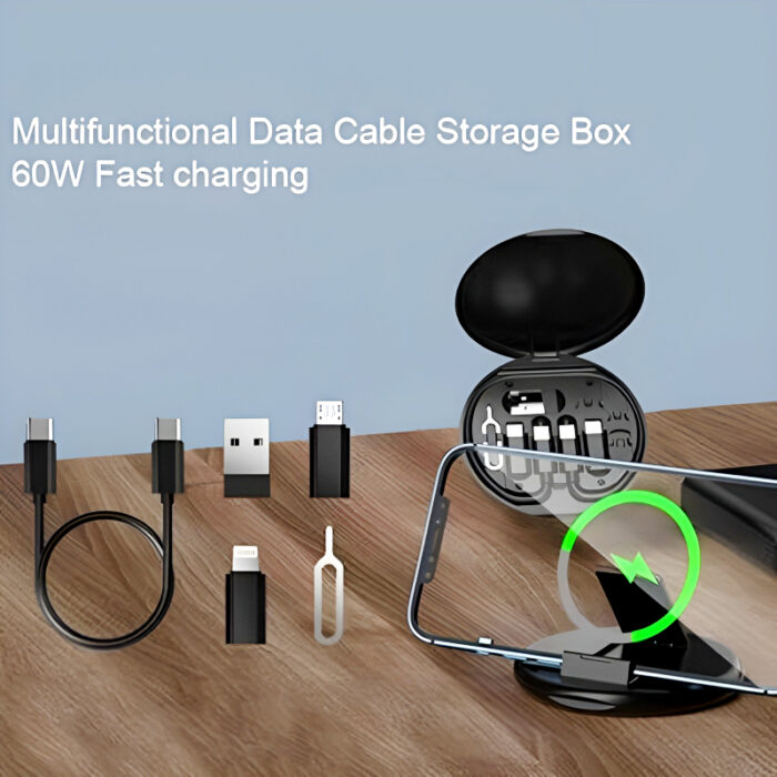 60W Multifunctional Fast Charging Data Cable Set – Portable 5-in-1 Charging Solution - Image 9