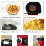 1200W Oil Free Popcorn Maker Machine with Measuring Cup - Image 2