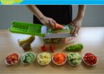 12pcs Set Nicer Dicer Plus Multi-Function Kitchen Tool Vegetables Fruits Dicer Food Slicer Cutter - Image 9