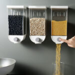 1500ml Transparent Body Eco-Friendly Wall Mounted Grain Storage Box - Image 5