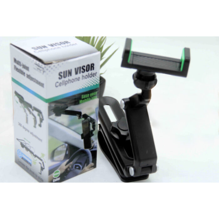 1658389996450 Universal Sun Visor Support 360° Car Cell Phone Holder - Image 1