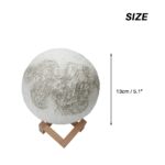 3D Magical Moon LED Night Light Desk Lamp USB Rechargeable 7 Light Colors For Home Decoration - Image 6