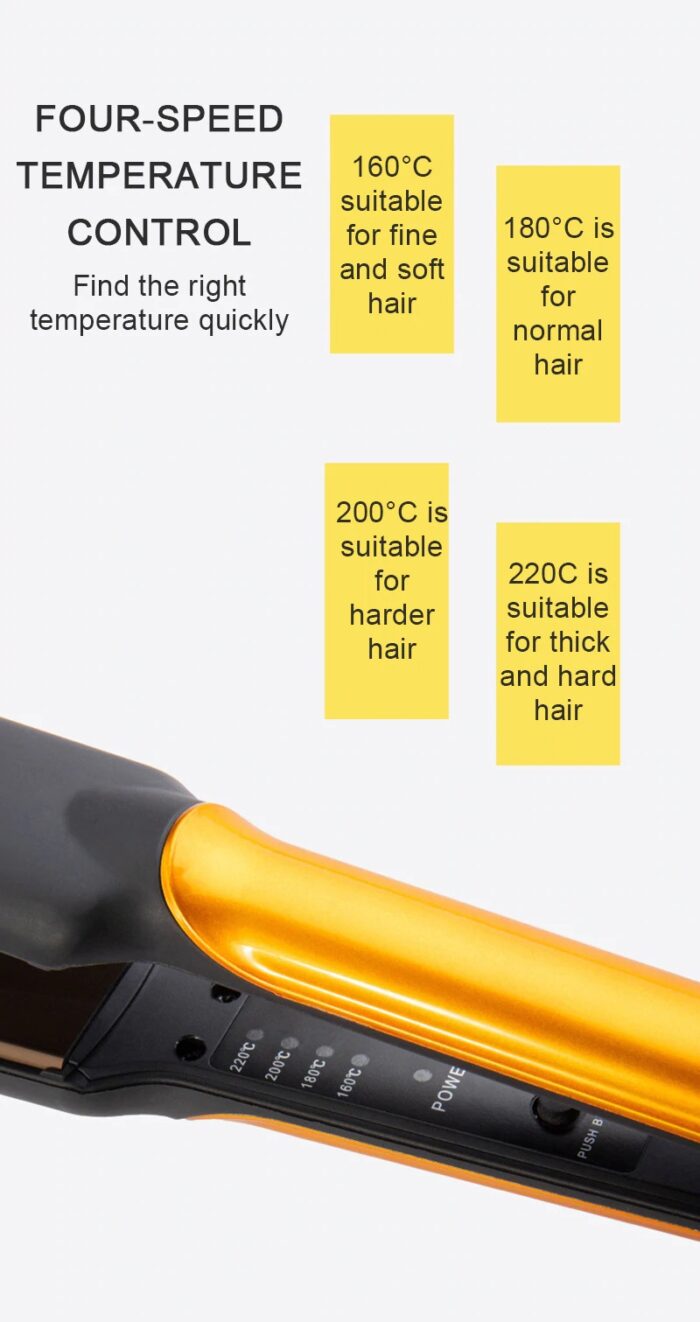 2 In 1 Electric Hair Straightener Ceramic Styling Tool Professional Hair Curling Iron Hair Waver - Image 6