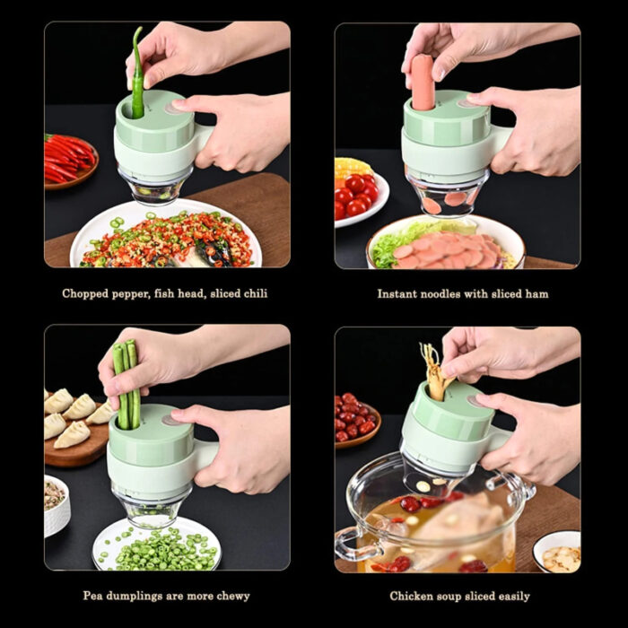 2 In 1 Multi-Functional Electric Handheld Cooking Hammer Food Chopper - Image 7