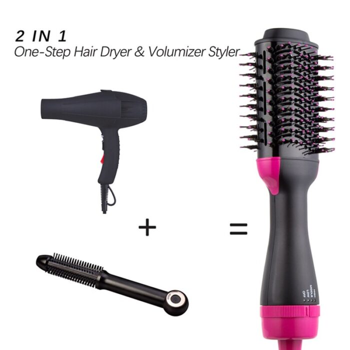 2 In 1 One Step Hair Dryer And Volumizer Warm Air Fast Styling Straightener & Curls Styler (1) 2 In 1 One Step Hair Dryer And Volumizer Warm Air Fast Styling Straightener & Curls Styler - Image 1