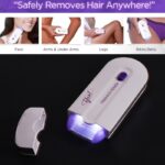USB Rechargeable 2 in 1 Instant Painless Hair Removal Machine for Men & Women Legs Arm Face Body - Image 5