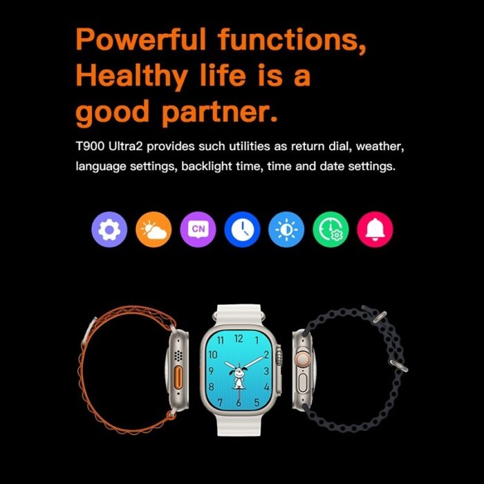T900 Ultra 2 Smartwatch with Wireless Charging, AI Voice & Bluetooth Sports - Image 13
