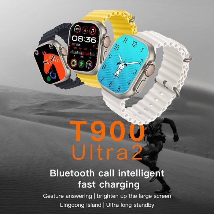 T900 Ultra 2 Smartwatch with Wireless Charging, AI Voice & Bluetooth Sports - Image 1