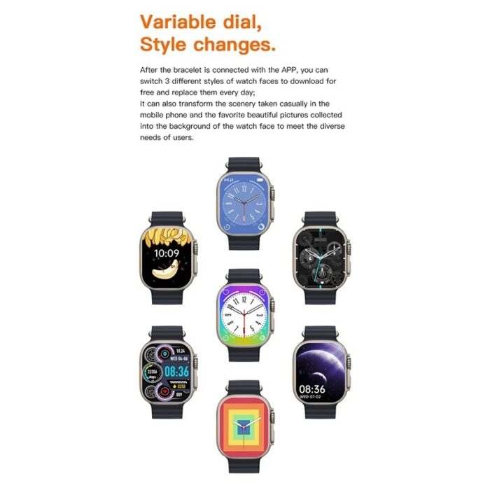 T900 Ultra 2 Smartwatch with Wireless Charging, AI Voice & Bluetooth Sports - Image 5