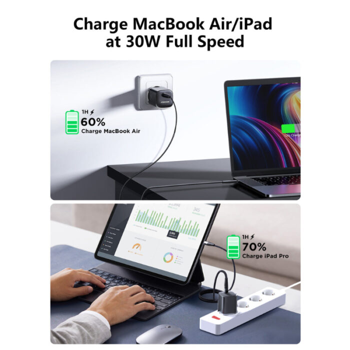 Joyroom JR-TCF07EU 30W PD Super Fast Charger – Compact and Powerful USB-C Adapter - Image 3