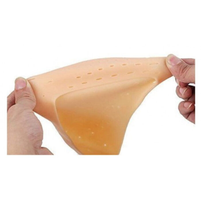 Pack Of 4 Pairs Smiling Foot Anti Crack Full Length Silicone Foot Protector Moisturizing Socks For Foot-Care - Image 2