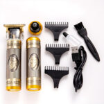 3-In-1 Vintage Grooming Set USB Rechargeable Multi-Functional Hair Clipper, Shaver, And Nose Trimmer For Men - Image 6