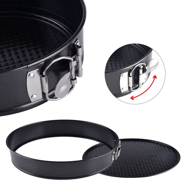 3 Pcs 24cm/26cm/28cm Round Non Stick Spring Form Cake Mold Baking Pan - Image 3