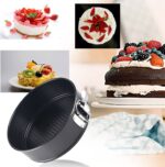 3 Pcs 24cm/26cm/28cm Round Non Stick Spring Form Cake Mold Baking Pan - Image 6