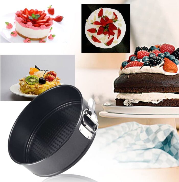 3 Pcs 24cm/26cm/28cm Round Non Stick Spring Form Cake Mold Baking Pan - Image 6