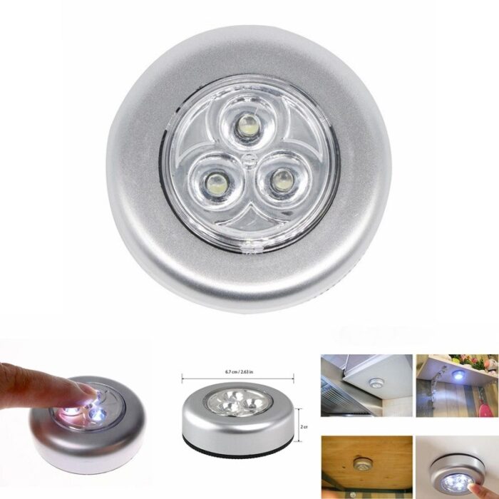 3Pcs LED Wireless Night Light Stick Click Touch Lamp Car Cabinet Closet Lamp - Image 13