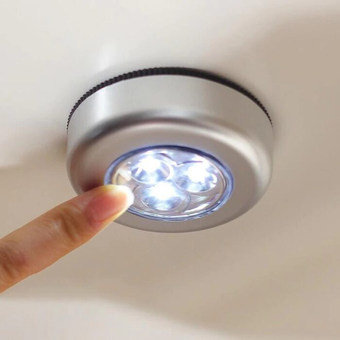 3Pcs LED Wireless Night Light Stick Click Touch Lamp Car Cabinet Closet Lamp - Image 1
