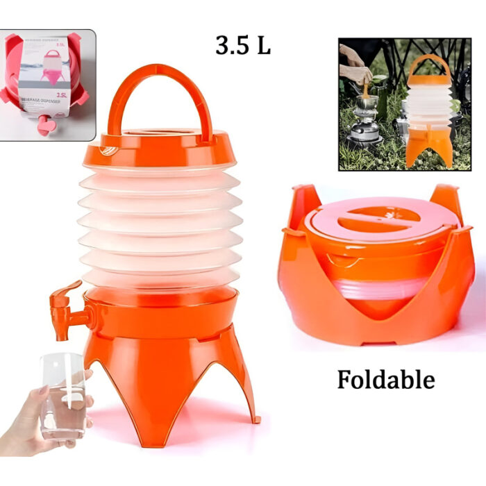 3.5-Liter Mini Portable Manual Foldable Multi-Purpose Beverage Dispenser - Image 5