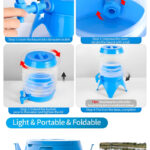 3.5-Liter Mini Portable Manual Foldable Multi-Purpose Beverage Dispenser - Image 8