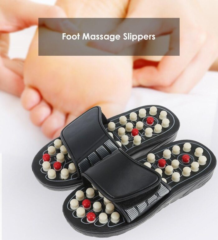Foot Massage Slipper Foot Care Rotating Acupuncture Height Adjustable Foot Relax Massager Sandal Reflex Slipper - Image 5