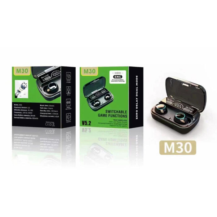 M30 TWS Bluetooth 5.2 Smart Touch Control Wireless Earbuds - Image 6