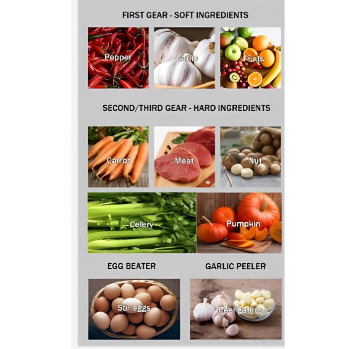 SL-2021 3L Multifunctional 300W Electric Meat Grinder Chopper with Variable Speed, Stainless Steel Blades And Safety Interlock - Image 5