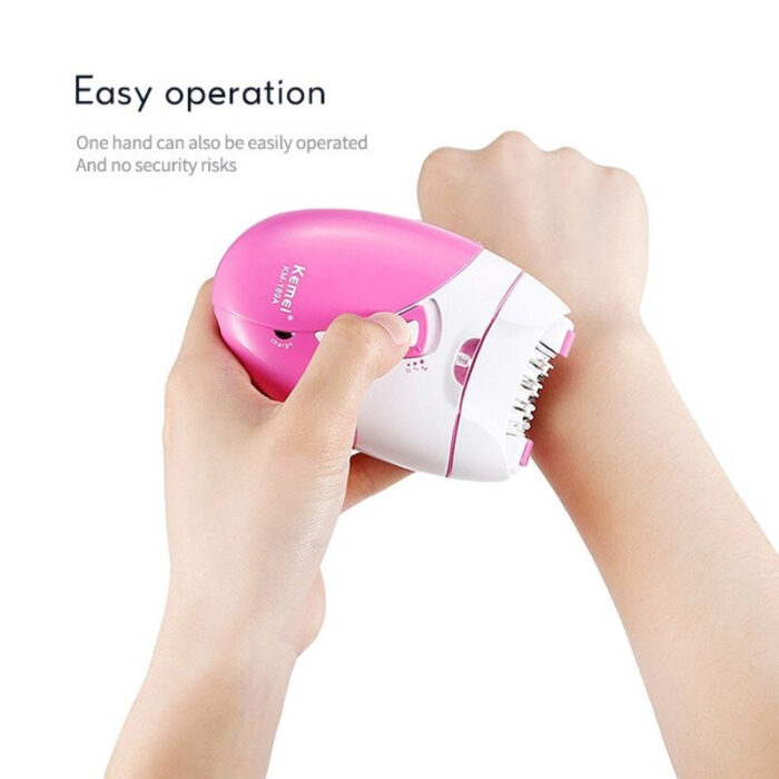 KM-189A Women Electric Rechargeable Hair Removal Epilator - Image 2