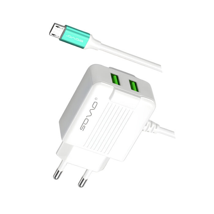 SOVO 2.4-Amp High Quality Micro Charger With Dual USB Output - Image 2