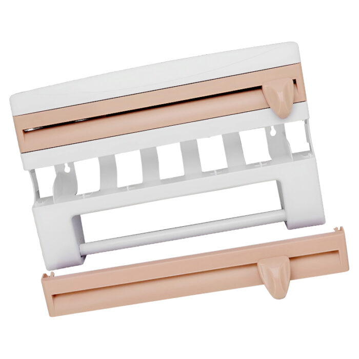 4-in-1 Multi-Purpose Wall-Mounted Kitchen Organizer Shelf with Foil Dispenser - Image 7