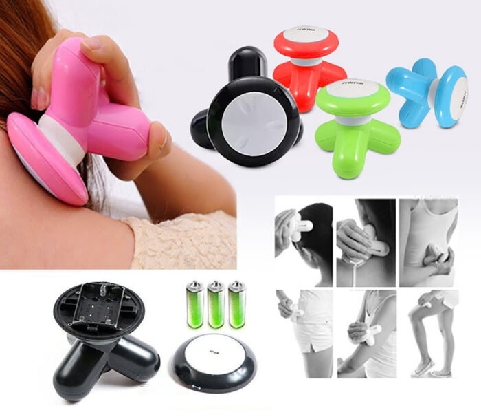 1pc Mini Portable Massager Handled Full Body Massage Relaxation Tool Cells Operation - Image 2