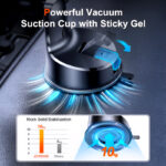 JR-ZS284 Joyroom Car Phone Holder with Sturdy Suction Cup and 360° Rotation - Image 4