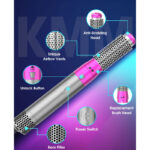 5 In 1 Detachable Hair Dryer Electric Blow Dryer Comb Negative Ion Straightener & Hair Curler - Image 2