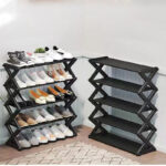 5 Layers X-Type Foldable Fashion Shoe Organizer Stand - Image 8