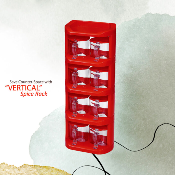 Pretty Neat 5 Tier New Vertical Style Spice Rack 8 PCs Set - Image 2