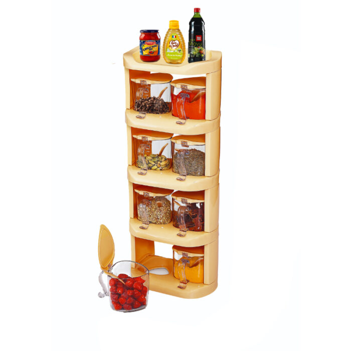 Pretty Neat 5 Tier New Vertical Style Spice Rack 8 PCs Set - Image 4