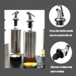 500ml High-Quality Stainless-Steel Covered Smart Glass Oil Bottle - Image 4