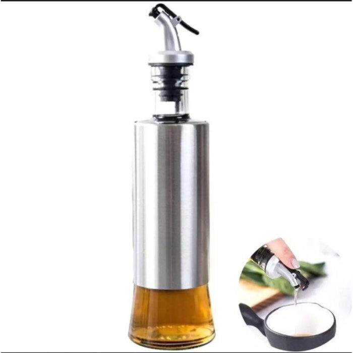 500ml High-Quality Stainless-Steel Covered Smart Glass Oil Bottle - Image 7