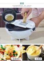 5pcs Multi-Function Vegetable Potato Slicing Shredding Machine Washing Household Grater Draining Basket - Image 11