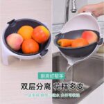 5pcs Multi-Function Vegetable Potato Slicing Shredding Machine Washing Household Grater Draining Basket - Image 5