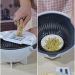 5pcs Multi-Function Vegetable Potato Slicing Shredding Machine Washing Household Grater Draining Basket - Image 6