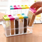 6 PCs Plastic Spice Shaker Seasoning Boxes Plastic Storage Container - Image 6
