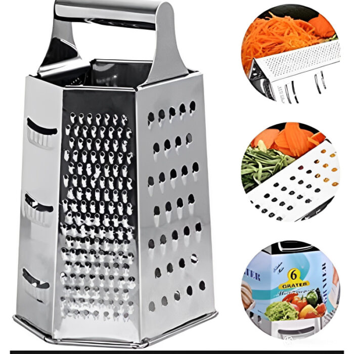 Eco-Friendly Multi-Purpose 6-Sided Stainless Steel Grater - Image 1