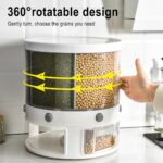 10 Kg 6-In-1 Kitchen Food Container Organizer With 360 Degree Rotatable Design - Image 6