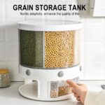 10 Kg 6-In-1 Kitchen Food Container Organizer With 360 Degree Rotatable Design - Image 7